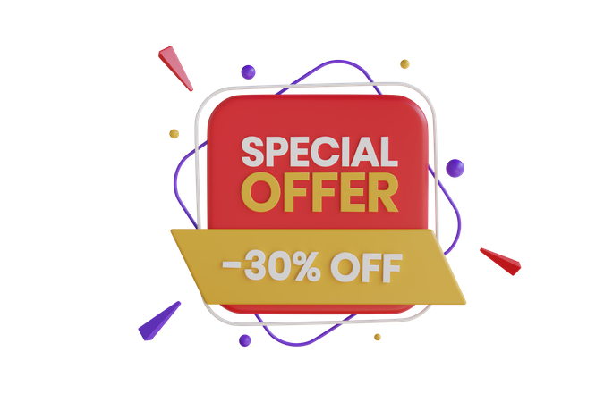Special Offer 30% 3D Icon