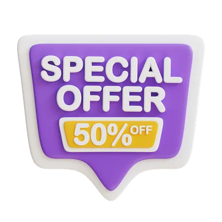 Special Offer 50  3D Icon