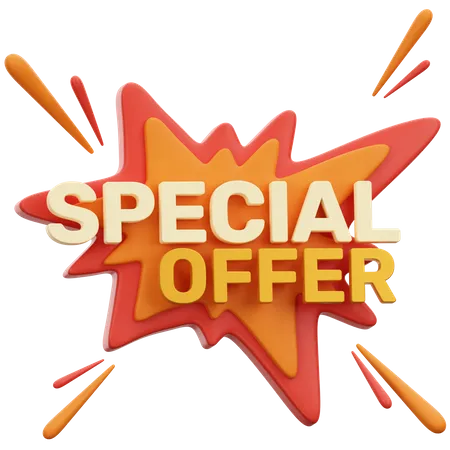 Special Offer 3D Icon