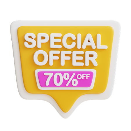 Special Offer 70  3D Icon