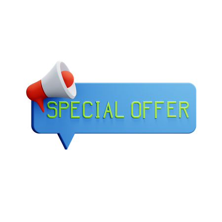 Special Offer Announcement  3D Icon