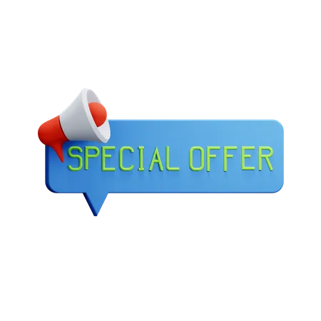 Special Offer Announcement 3D Icon