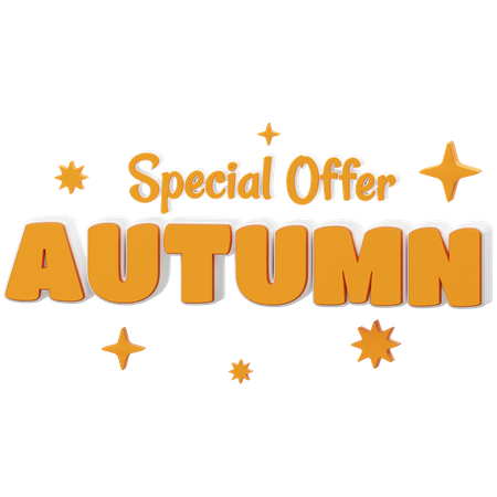 Special Offer Autumn 3D Icon