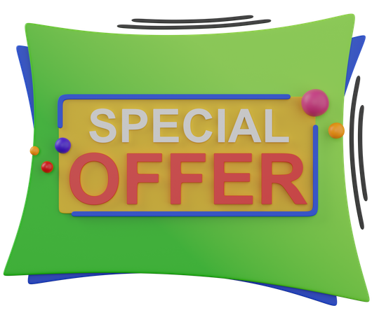 Special offer badge  3D Icon