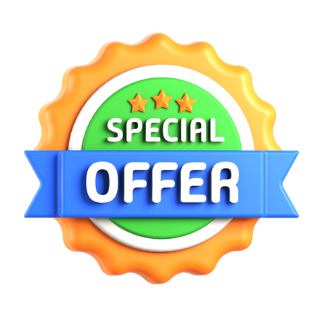 Special Offer Badge  3D Icon