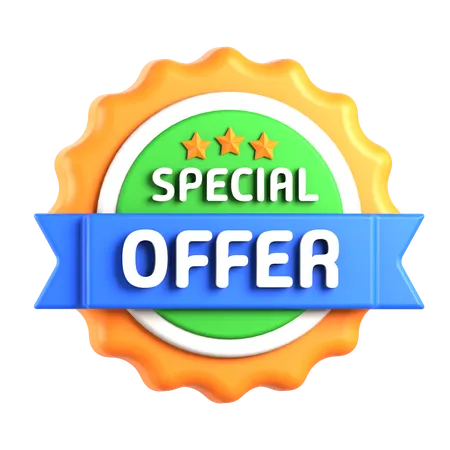 Special Offer Badge  3D Icon