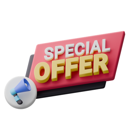 Special Offer Badge  3D Icon