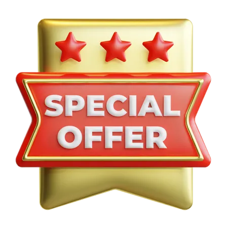 Special Offer Badge  3D Icon