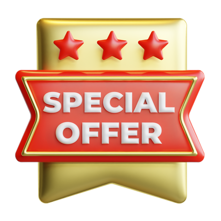 Special Offer Badge  3D Icon