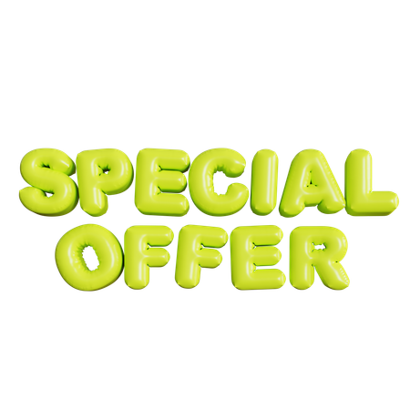 Special Offer Balloons  3D Icon
