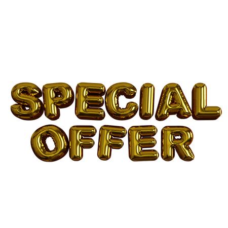 Special Offer Balloons  3D Icon