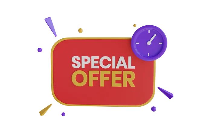 Special Offer day 3D Icon