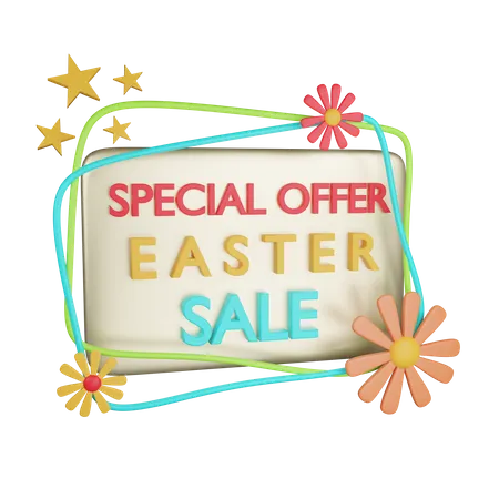Special Offer Easter Sale 3D Icon