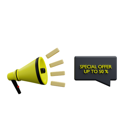 Special Offer Promotion  3D Icon