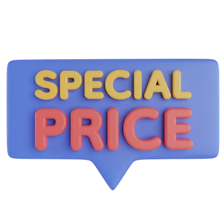 Special Price Sale 3 D Text 3D Icon