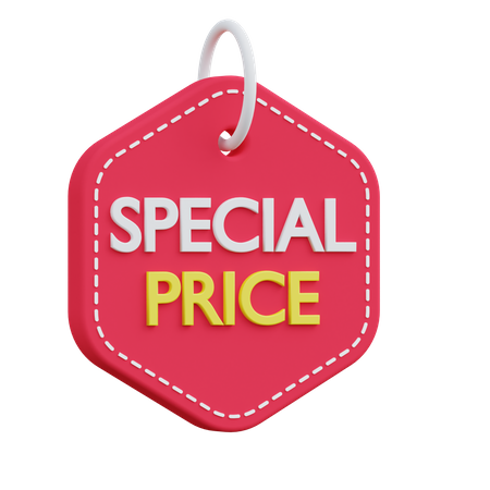 Special Price Tag 3D Icon