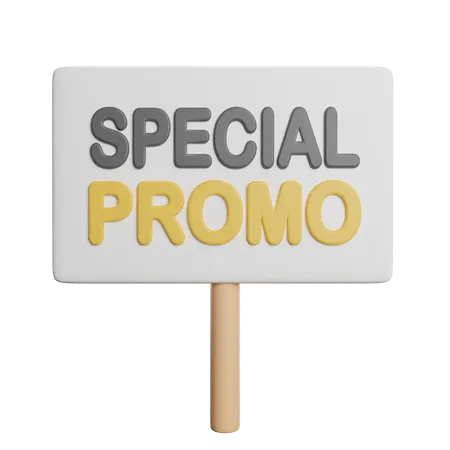 Special Promo Board  3D Icon