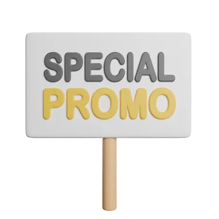 Discount Banner Promotion 3D Icon