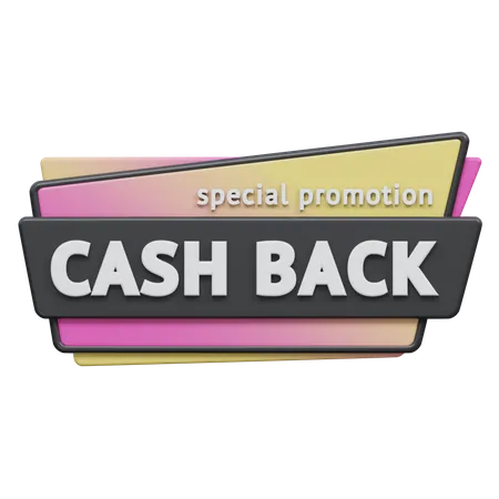 Special Promotion Cash Back  3D Icon