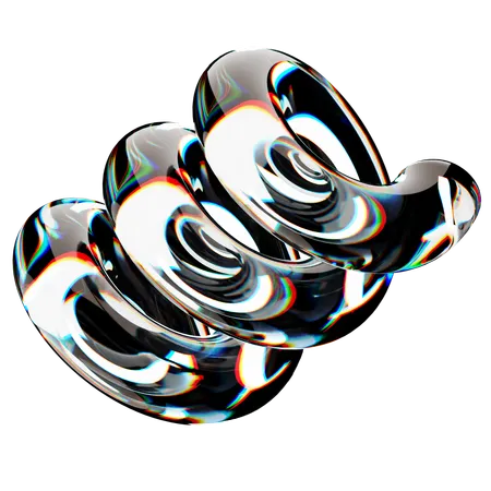 Spectre de verre en spirale  3D Icon