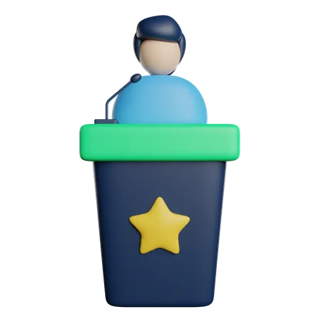 Speech  3D Icon