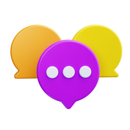 Speech  3D Icon