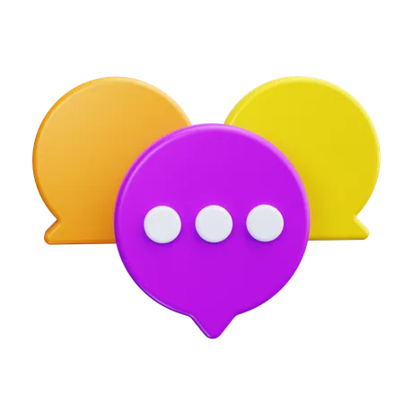 Speech  3D Icon