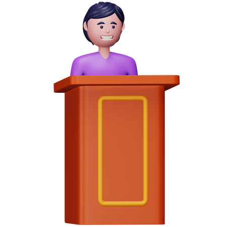 Speech  3D Icon