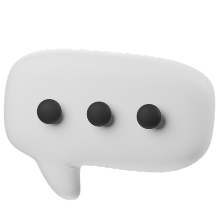 Speech Balloon  3D Icon