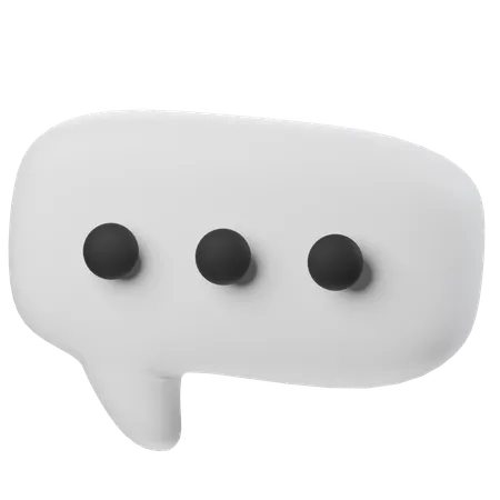 Speech Balloon  3D Icon