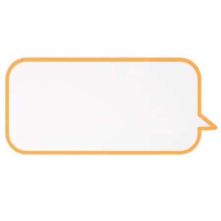 Speech Bubble Illustration In Line Filled Design 3D Icon
