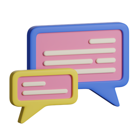 Speech Bubble  3D Icon