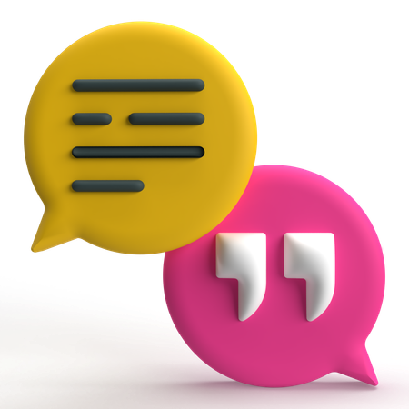 Speech Bubble  3D Icon