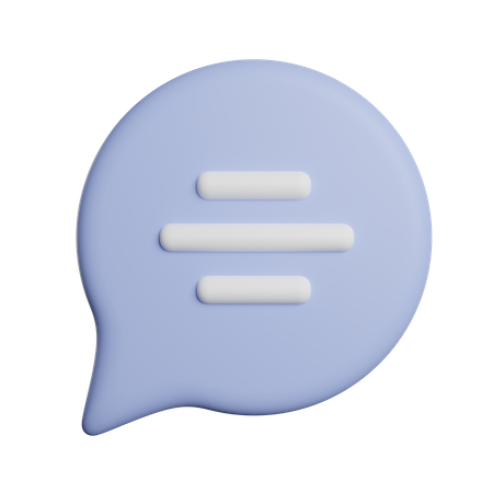 Speech Bubble  3D Icon