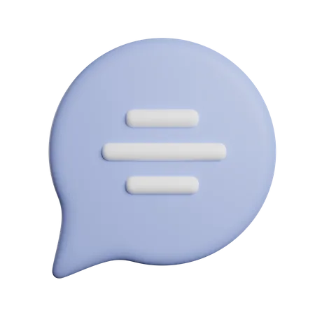 Speech Bubble  3D Icon