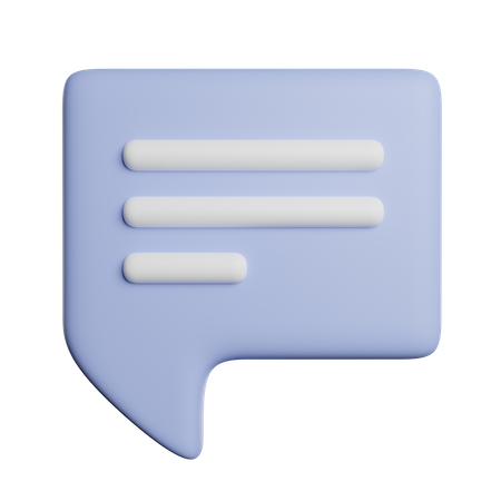 Speech Bubble  3D Icon