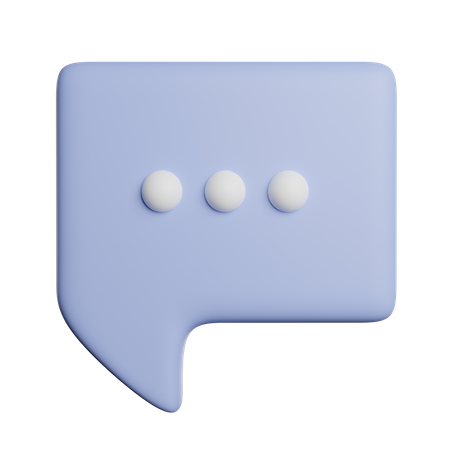 Speech Bubble  3D Icon