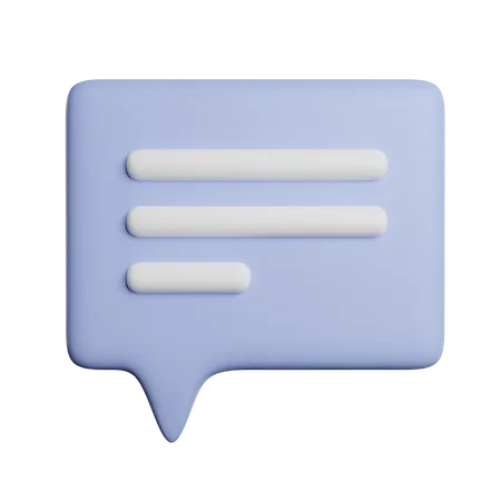 Speech Bubble  3D Icon