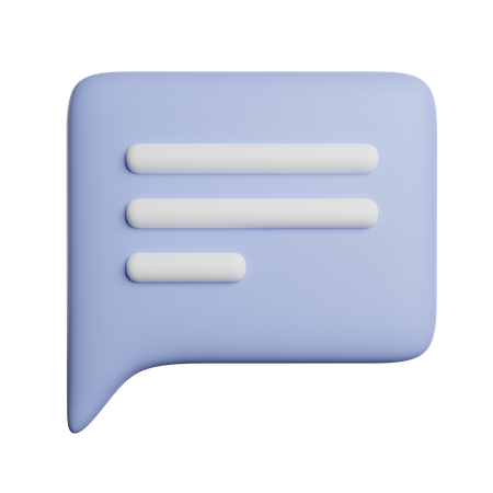 Speech Bubble  3D Icon