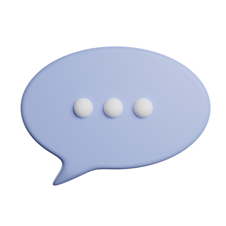 Speech Bubble  3D Icon