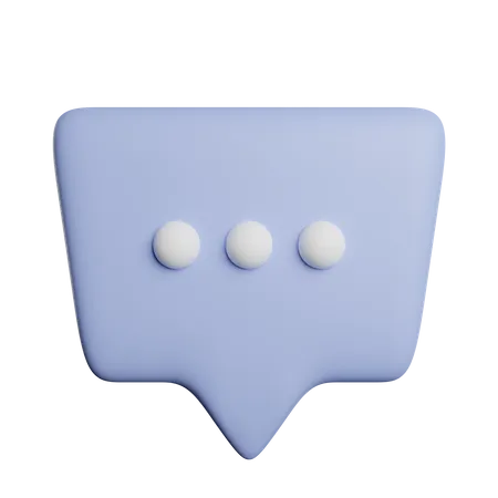 Speech Bubble  3D Icon