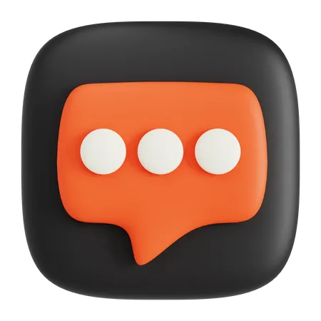 Speech Bubble  3D Icon