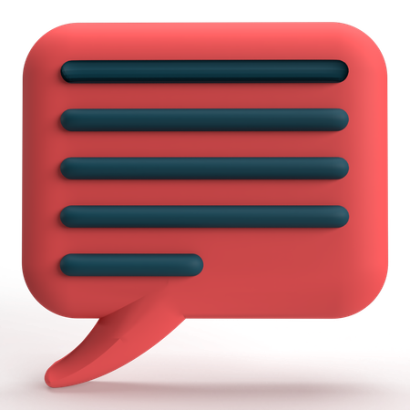 Speech Bubble  3D Icon