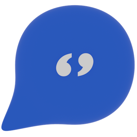 Speech Bubble  3D Icon