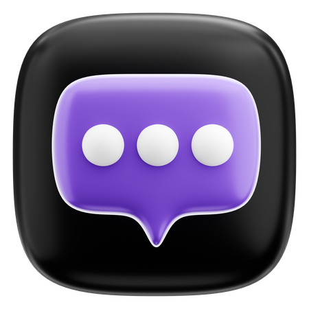 Speech Bubble  3D Icon