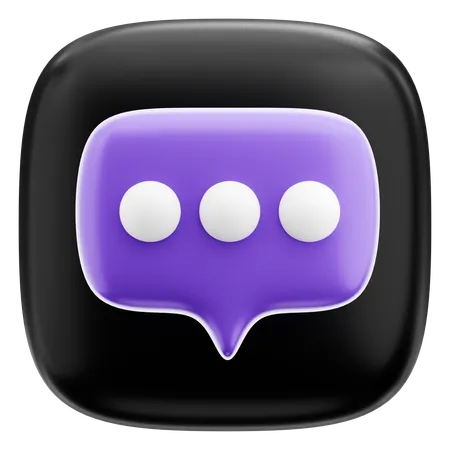 Speech Bubble  3D Icon