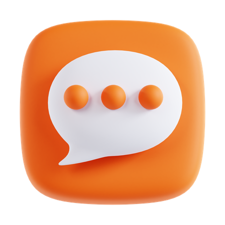 Speech Bubble  3D Icon