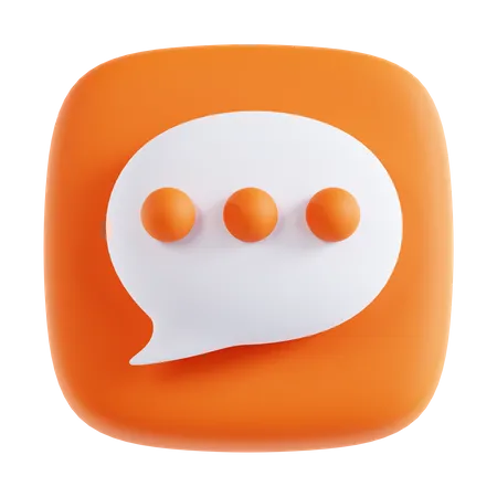 Speech Bubble  3D Icon