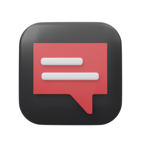 Speech Bubble  3D Icon