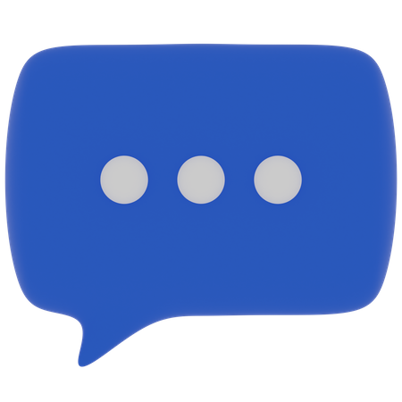 Speech Bubble  3D Icon